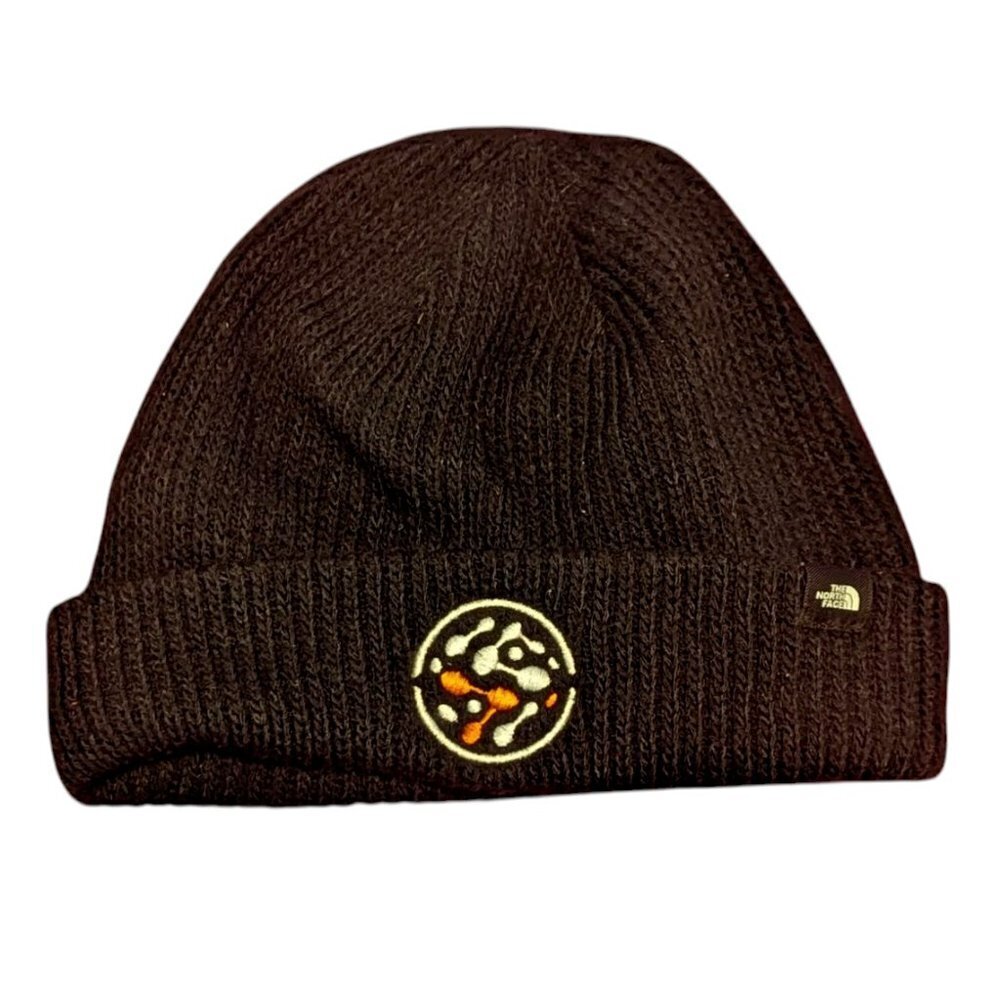 The North Face Hat Beanie‎ Knit Fleece Lined Black Patch Unisex